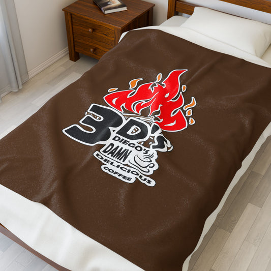 Campfire Creed Velveteen Plush Blanket
