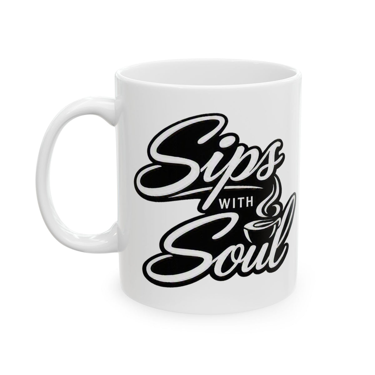 SipswithSoul (Blk & Wht) Coffee Mug