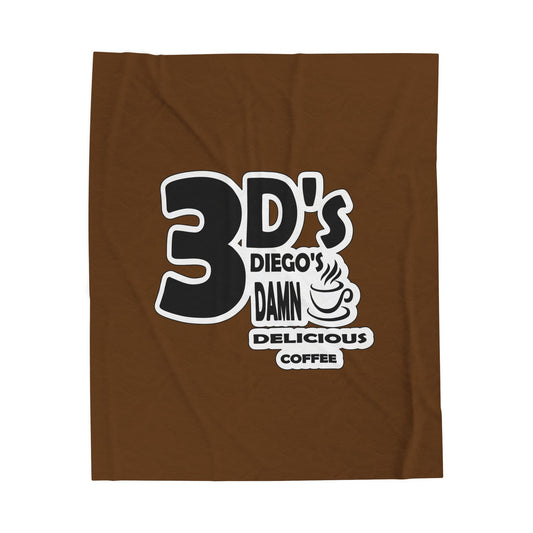 3D’s Logo Velveteen Plush Blanket