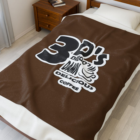 3D’s Logo Velveteen Plush Blanket