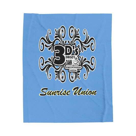 Sunrise Union Plush Blanket