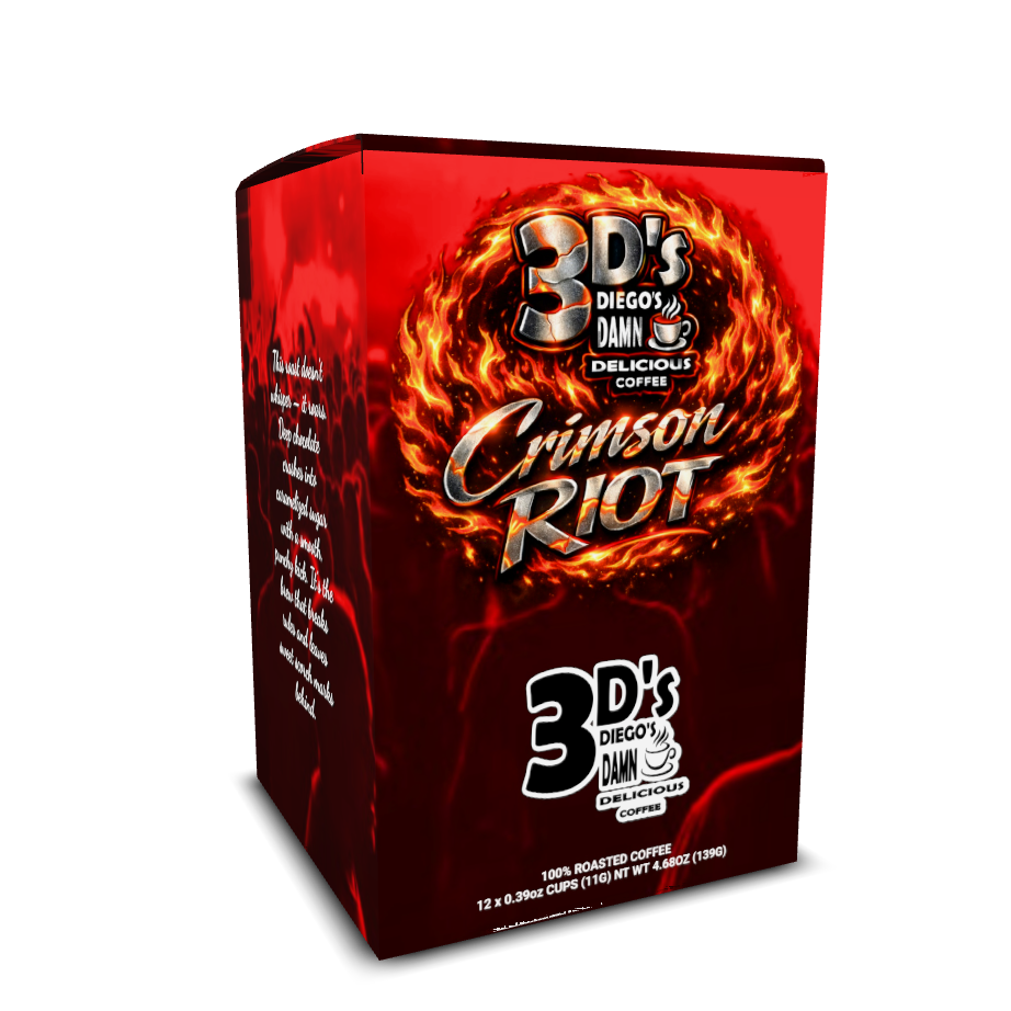Crimson Riot (12 Stk. Kaffeepads für Einzelportionen) Dunkle Röstung