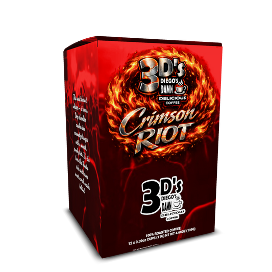 Crimson Riot (12 Stk. Kaffeepads für Einzelportionen) Dunkle Röstung