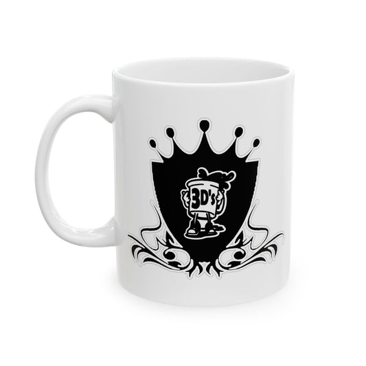 3D's Black Crown Crest Ceramic Mug