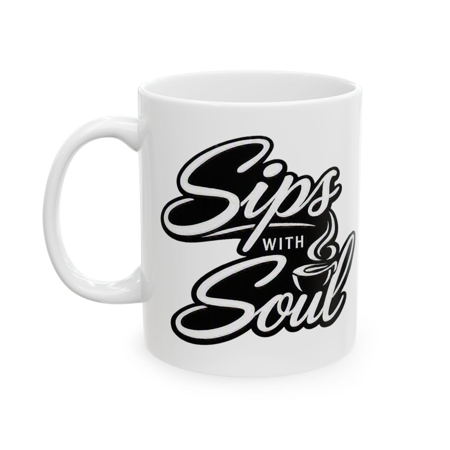 SipswithSoul (Blk & Wht) Coffee Mug