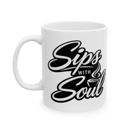 SipswithSoul (Blk & Wht) Coffee Mug